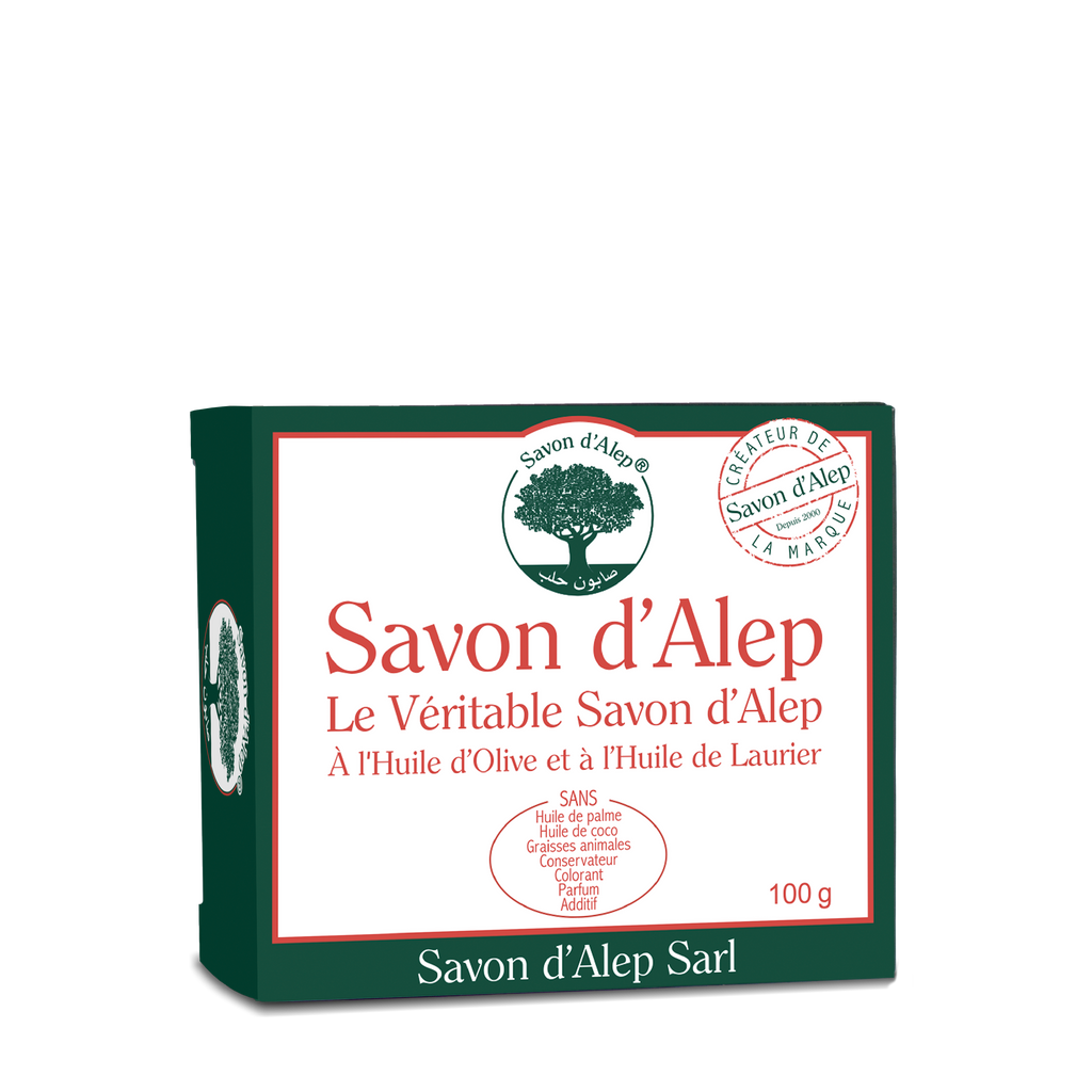 Jabón de Alepo moldeado - 15 % de aceite de bayas de laurel (100g)